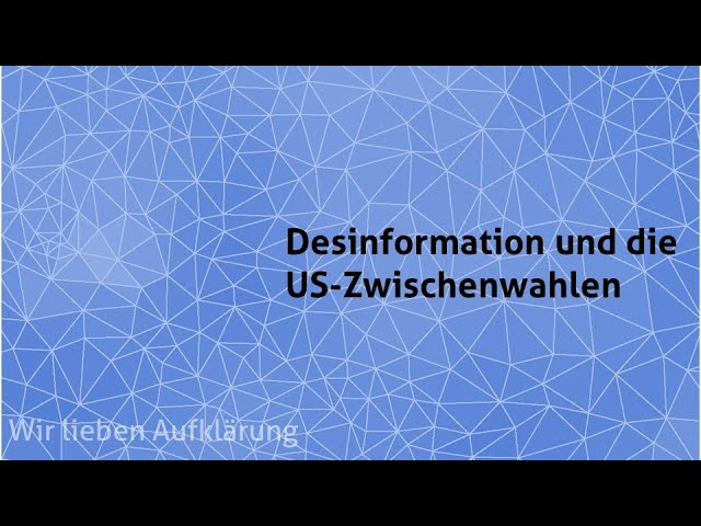 Diskussion Welche Rolle Spielt Desinformation In Den Us Midterms